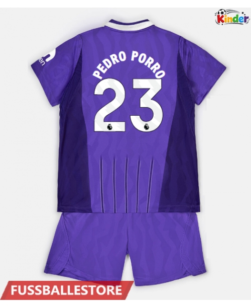Günstige Tottenham Hotspur Pedro Porro #23 3rd trikot Kinder 2026-27 Kurzarm (+ Kurze Hosen)